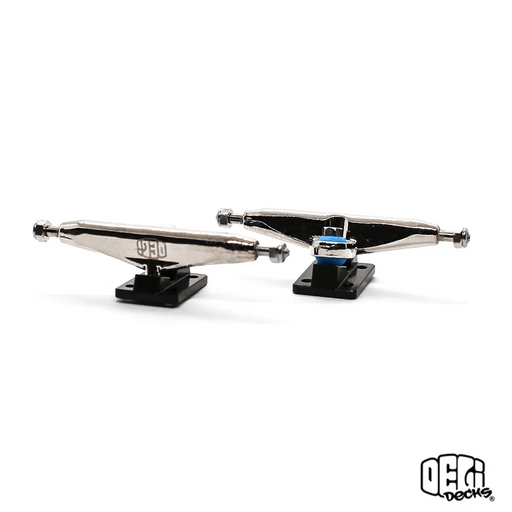 Delidecks Black Hex Hybrid Fingerboard Trucks - Caramel Fingerboards - Fingerboard store