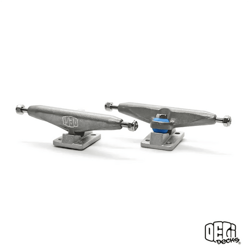 Delidecks Blasted Hex Hybrid Fingerboard Trucks - Caramel Fingerboards - Fingerboard store