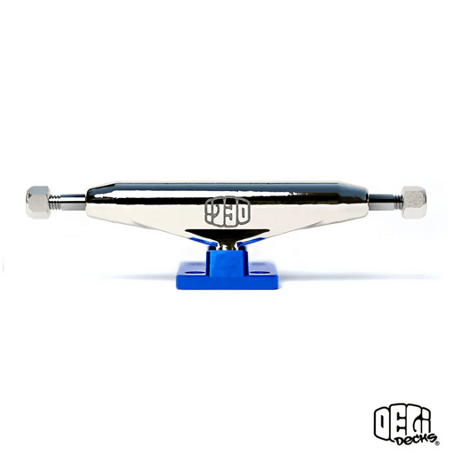 Delidecks Blue Hex Hybrid Fingerboard Trucks - Caramel Fingerboards - Fingerboard store