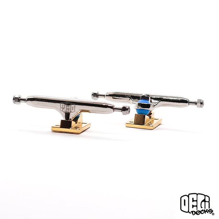 Delidecks Gold Fingerboard Trucks Type 2 Hex Hybrid - Caramel Fingerboards - Fingerboard store