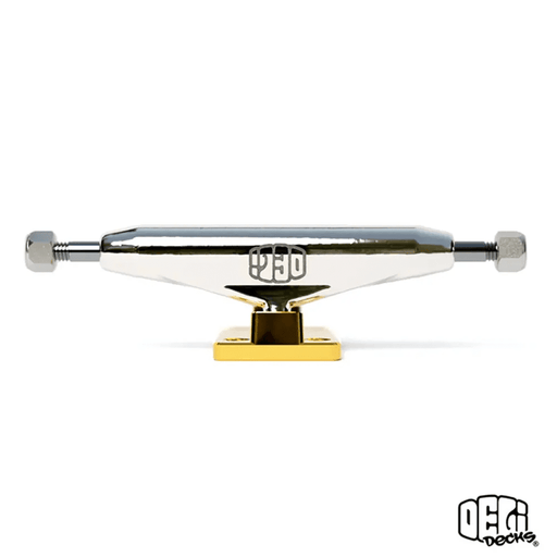 Delidecks Gold Hex Hybrid Fingerboard Trucks - Caramel Fingerboards - Fingerboard store