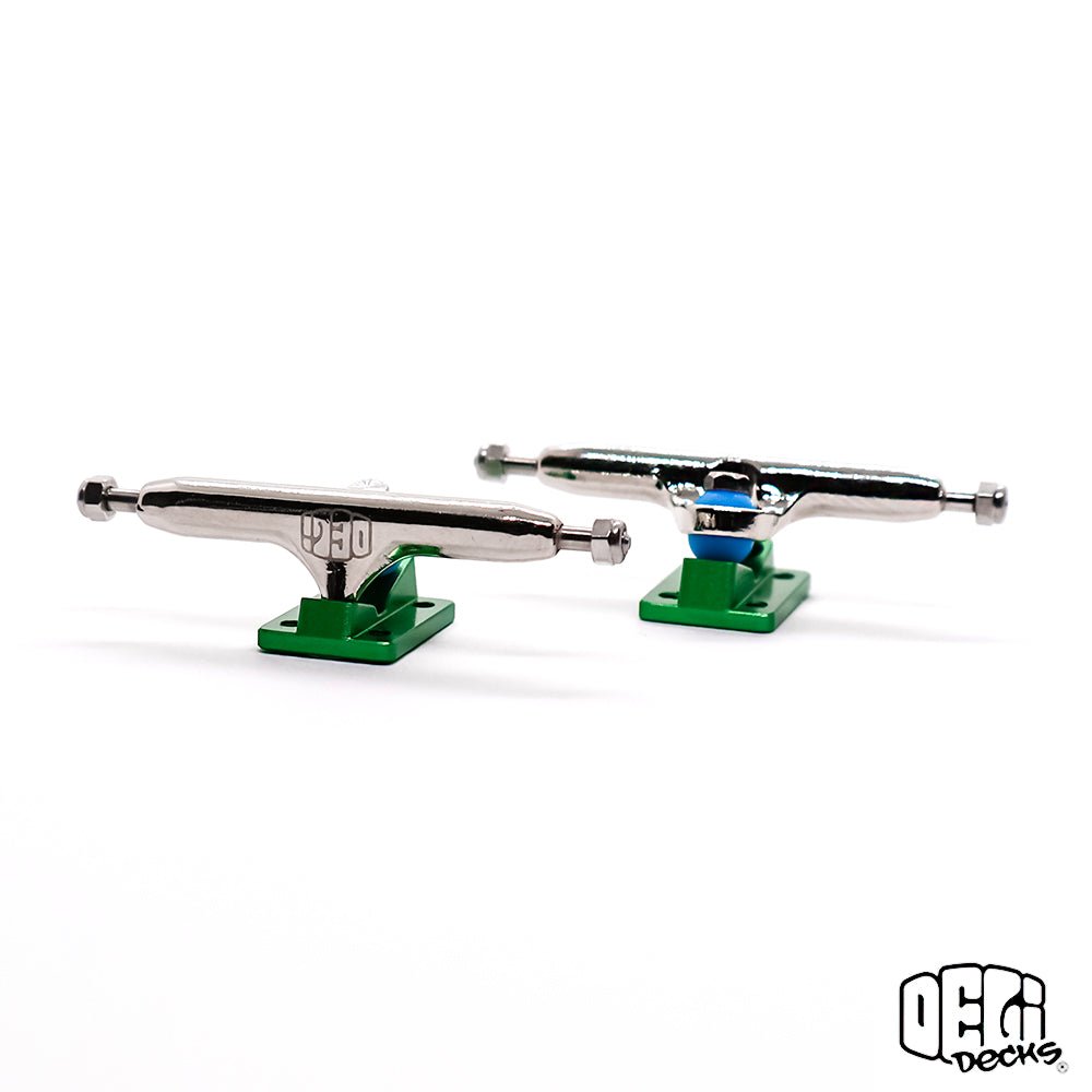 Delidecks Green Fingerboard Trucks Type 2 Hex Hybrid - Caramel Fingerboards - Fingerboard store