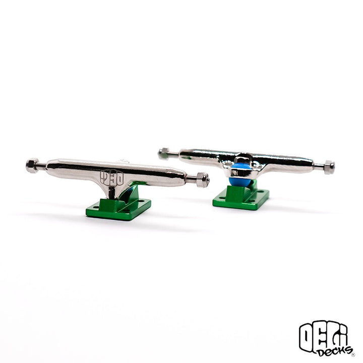 Delidecks Green Fingerboard Trucks Type 2 Hex Hybrid - Caramel Fingerboards - Fingerboard store