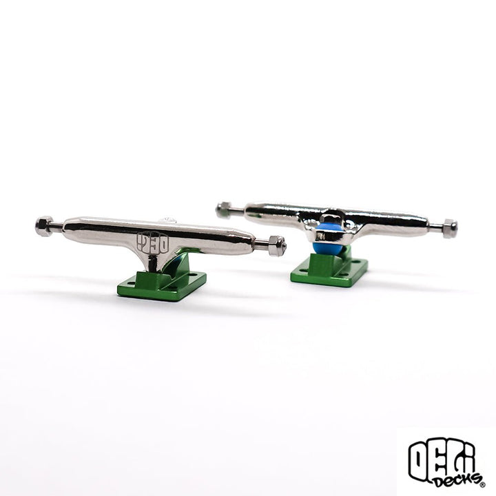 Delidecks Green Fingerboard Trucks Type 2 Hex Hybrid - Caramel Fingerboards - Fingerboard store