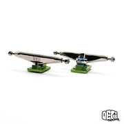 Delidecks Green Hex Hybrid Fingerboard Trucks 32mm - Caramel Fingerboards - Fingerboard store