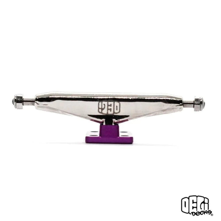 Delidecks Purple Hex Hybrid Fingerboard Trucks 34mm - Caramel Fingerboards - Fingerboard store