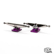 Delidecks Purple Hex Hybrid Fingerboard Trucks 34mm - Caramel Fingerboards - Fingerboard store