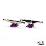 Delidecks Purple Hex Hybrid Fingerboard Trucks - Caramel Fingerboards - Fingerboard store