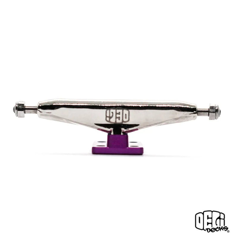 Delidecks Purple Hex Hybrid Fingerboard Trucks - Caramel Fingerboards - Fingerboard store