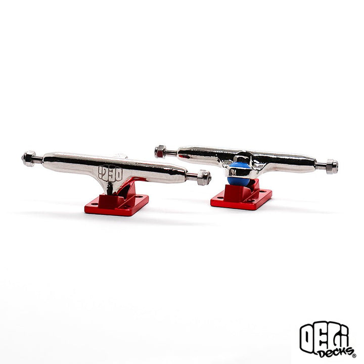 Delidecks Red Fingerboard Trucks Type 2 Hex Hybrid - Caramel Fingerboards - Fingerboard store