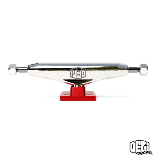 Delidecks Red Hex Hybrid Fingerboard Trucks - Caramel Fingerboards - Fingerboard store