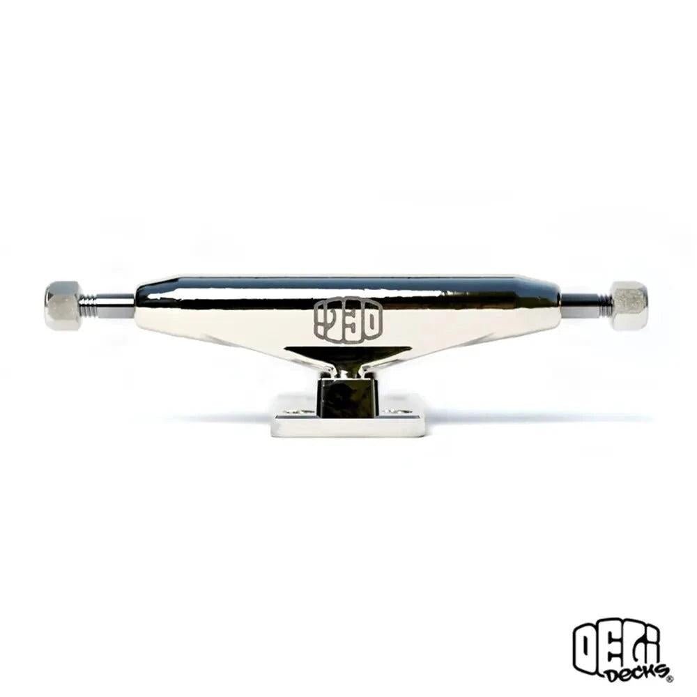 Delidecks Silver Hex Hybrid Fingerboard Trucks 34mm - Caramel Fingerboards - Fingerboard store
