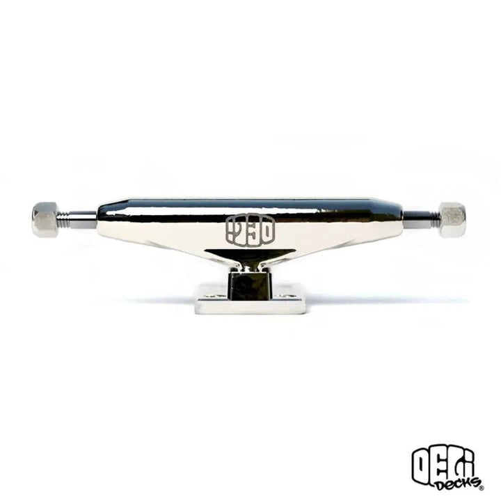 Delidecks Silver Hex Hybrid Fingerboard Trucks 34mm - Caramel Fingerboards - Fingerboard store