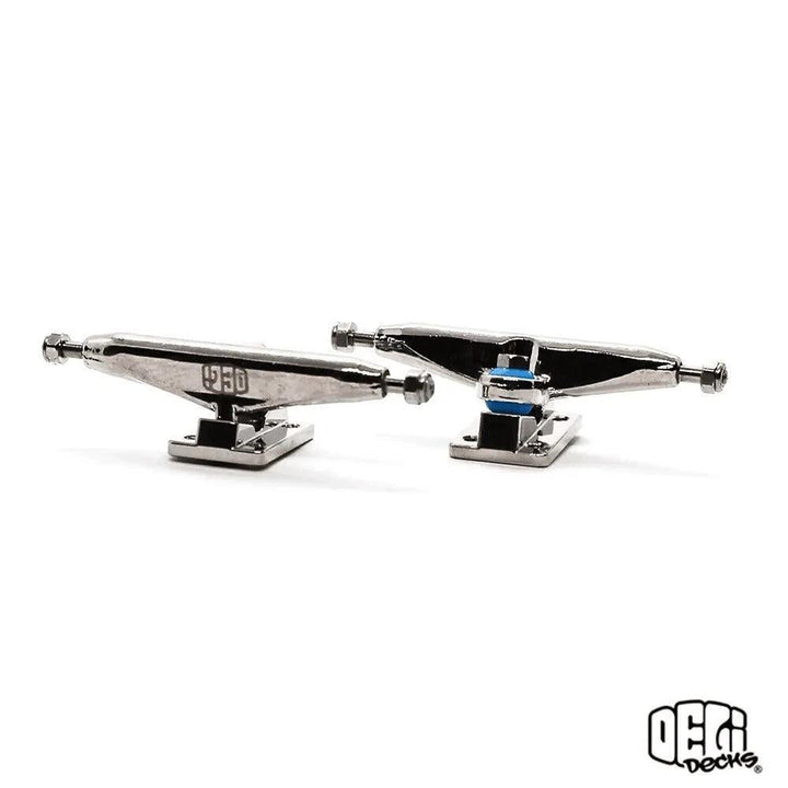 Delidecks Silver Hex Hybrid Fingerboard Trucks 34mm - Caramel Fingerboards - Fingerboard store