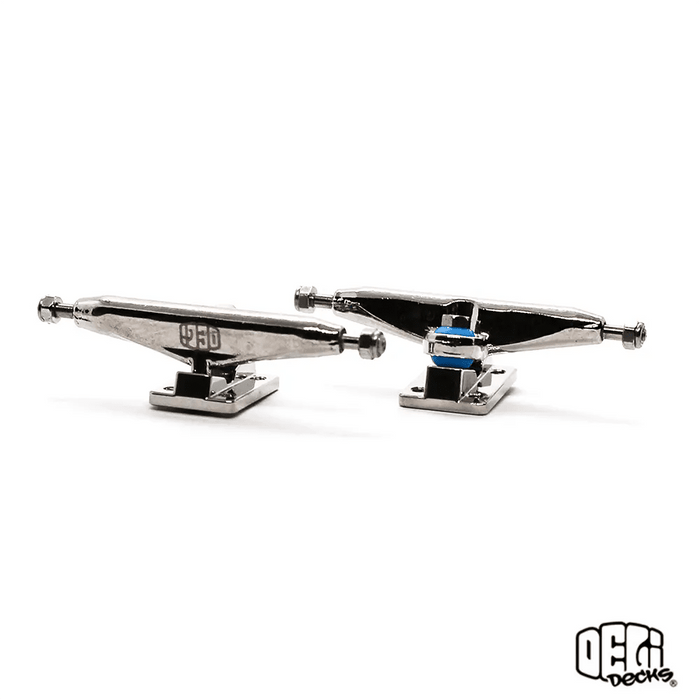 Delidecks Silver Hex Hybrid Fingerboard Trucks - Caramel Fingerboards - Fingerboard store
