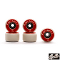 Dirty x Caramel Red Fingerboard Wheels 7.5mm