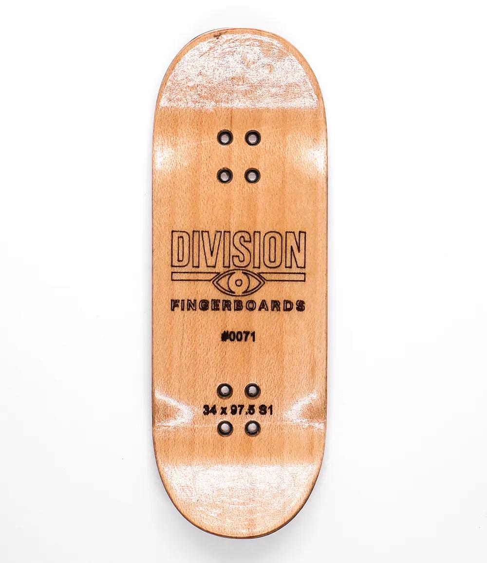 Division Death Fingerboard Deck 34mm - Caramel Fingerboards - Fingerboard store