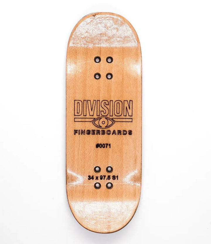 Division Death Fingerboard Deck 34mm - Caramel Fingerboards - Fingerboard store