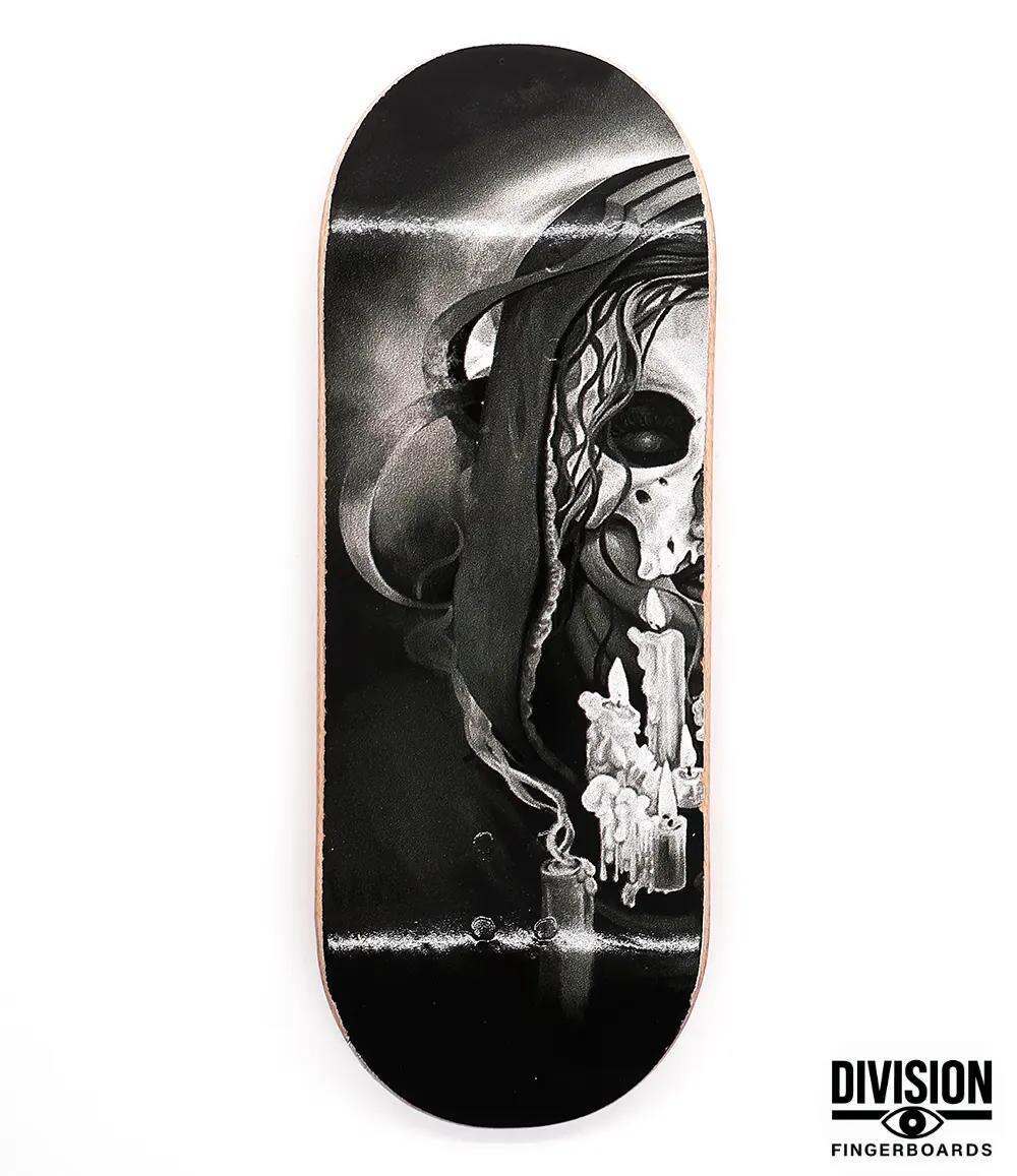 Division Death Fingerboard Deck 34mm - Caramel Fingerboards - Fingerboard store
