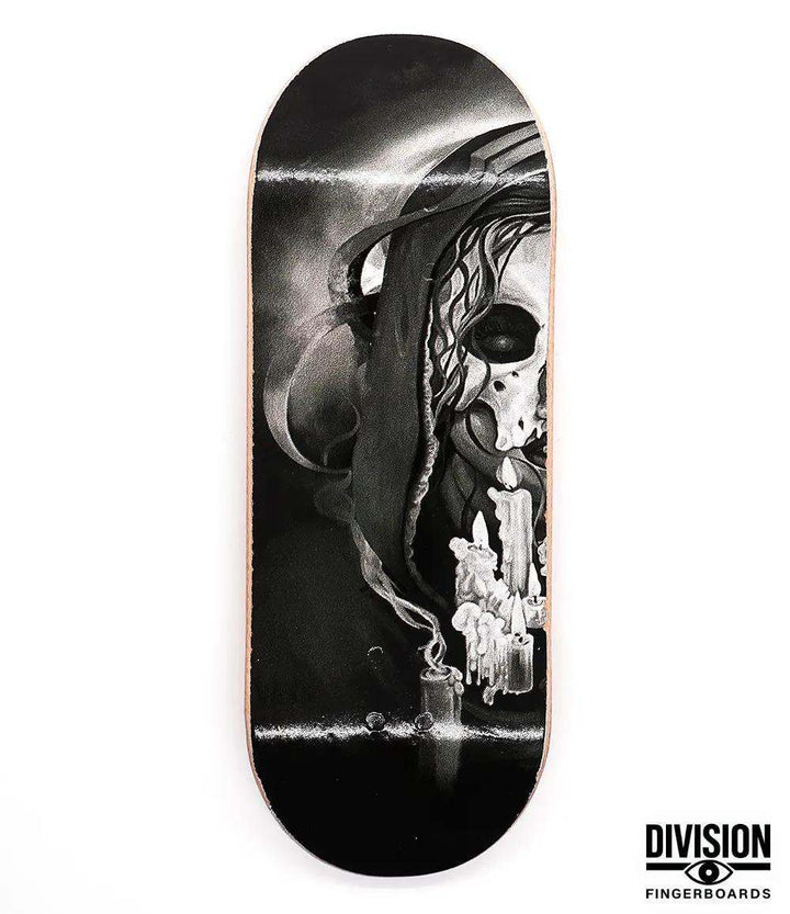 Division Death Fingerboard Deck 34mm - Caramel Fingerboards - Fingerboard store