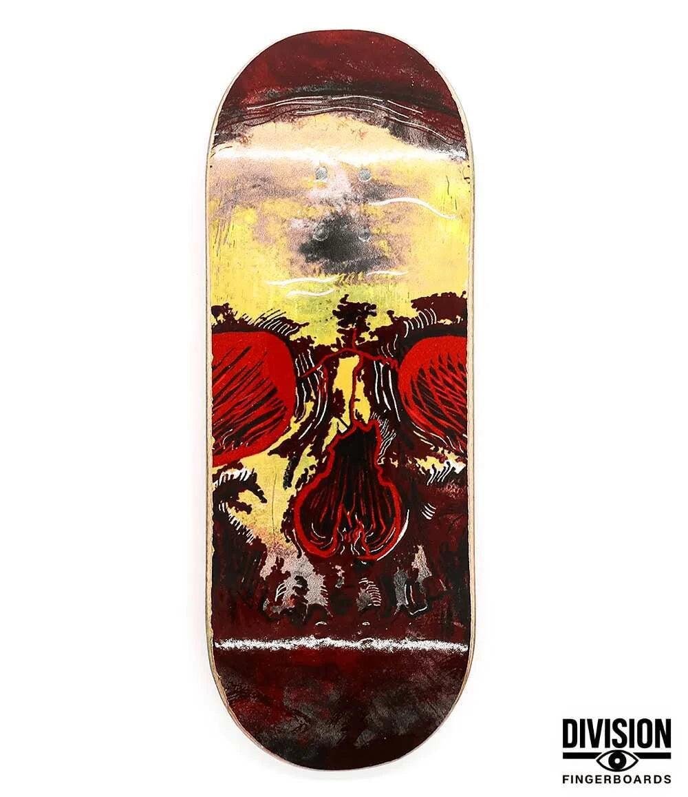 Division Gold Dread Fingerboard Deck 34mm - Caramel Fingerboards - Fingerboard store