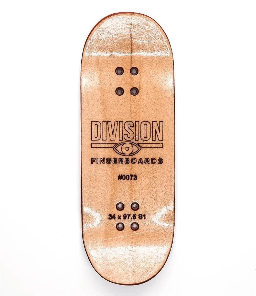 Division Gold Dread Fingerboard Deck 34mm - Caramel Fingerboards - Fingerboard store