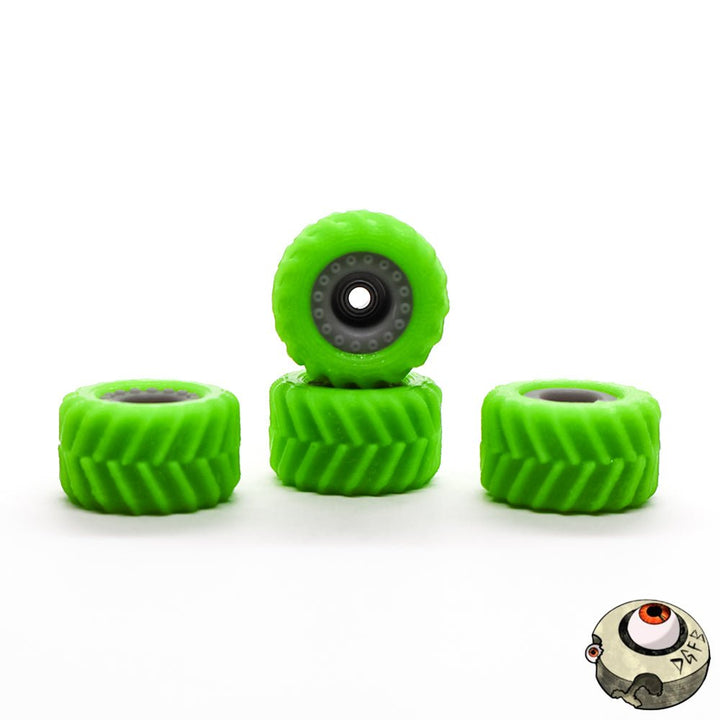 Dude Guy Green Monster F2 Core Fingerboard Wheels 12.25mm - Caramel Fingerboards - Fingerboard store