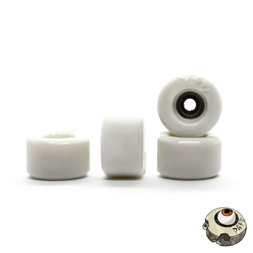 Dude Guy White Fingerboard Wheels 8mm - Caramel Fingerboards - Fingerboard store