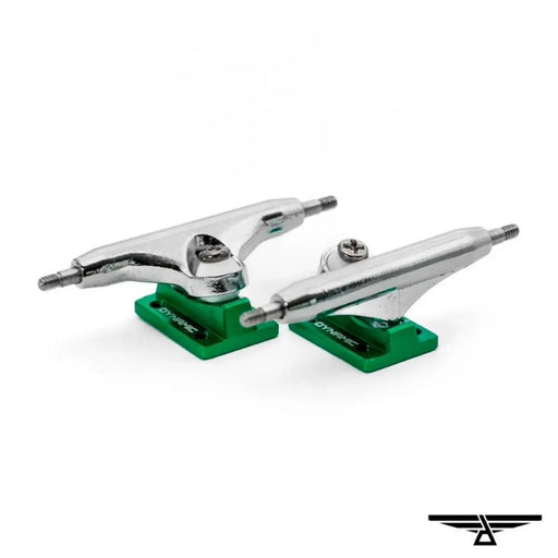 Dynamic Fingerboard Trucks - 32mm Green Baseplates - Caramel Fingerboards - Fingerboard store