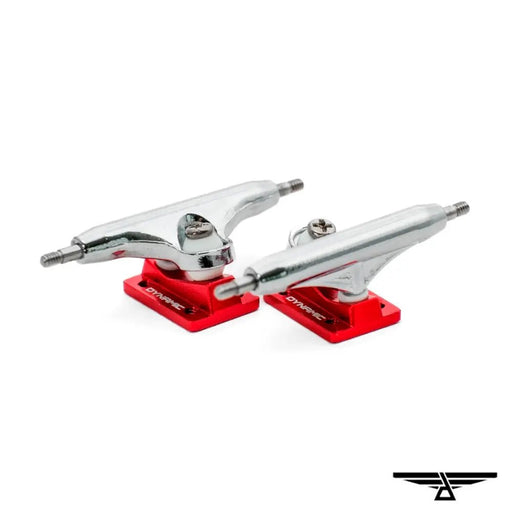 Dynamic Fingerboard Trucks - 34mm Red Baseplates - Caramel Fingerboards - Fingerboard store