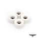 Dynamic Wheels - Conical Cruiser White 64D - Caramel Fingerboards - Fingerboard store