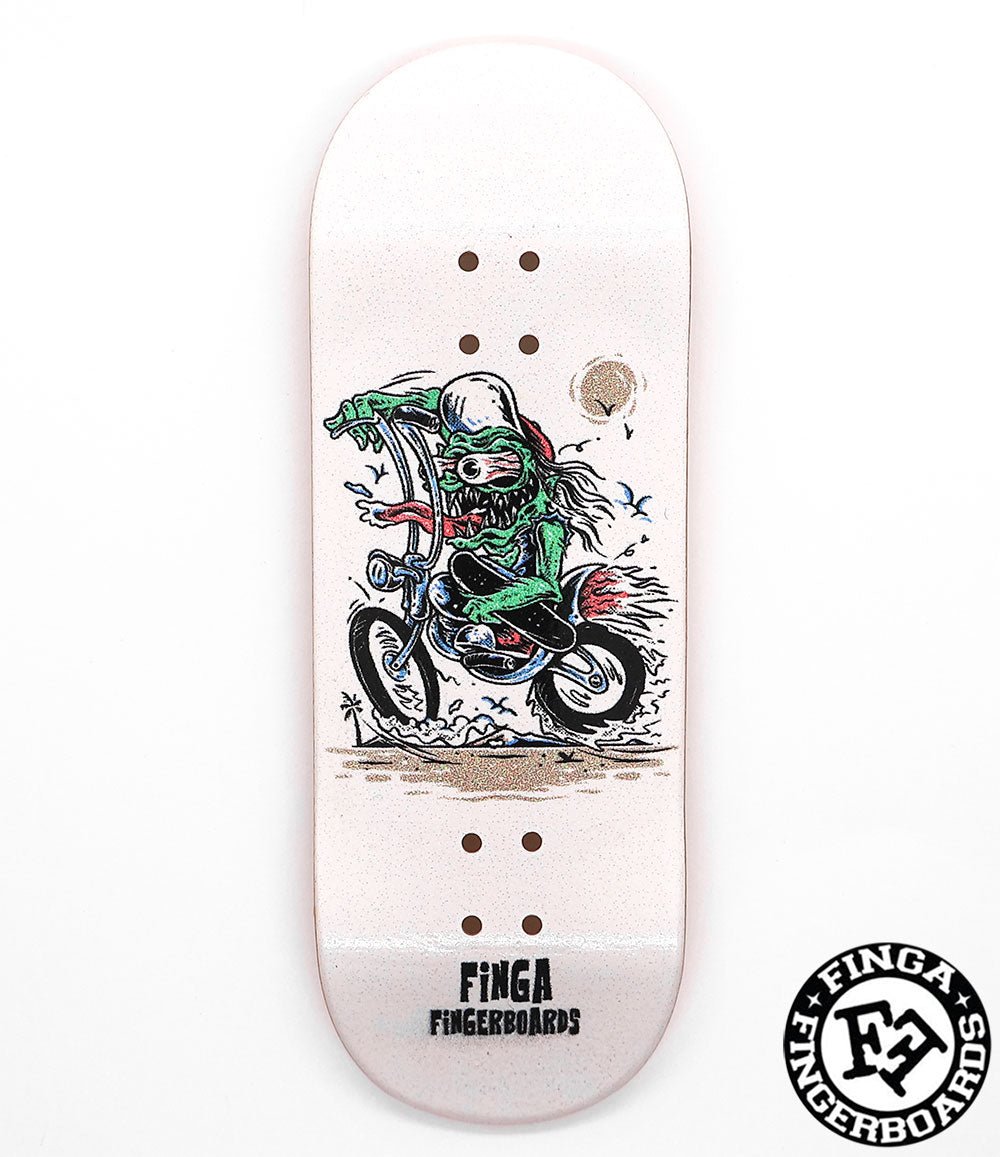 Finga Biker Fingerboard Deck 34mm - Caramel Fingerboards - Fingerboard store