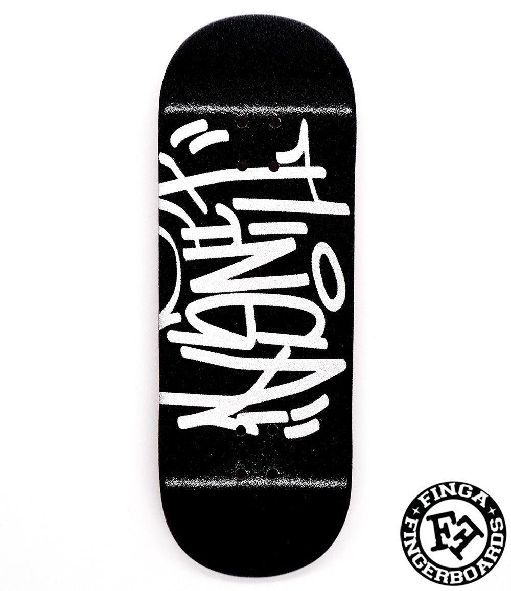 Finga Tag Black Fingerboard Deck 34mm - Caramel Fingerboards - Fingerboard store