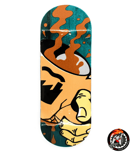 Finger Industries Coffee Cup Fingerboard Deck 34mm - Caramel Fingerboards - Fingerboard store