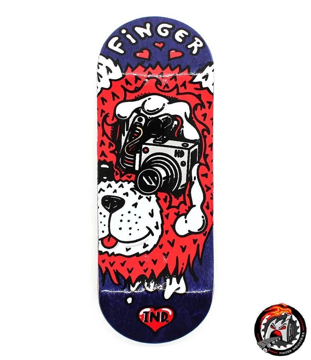 Finger Industries Teddy Purple Fingerboard Deck 34mm - Caramel Fingerboards - Fingerboard store