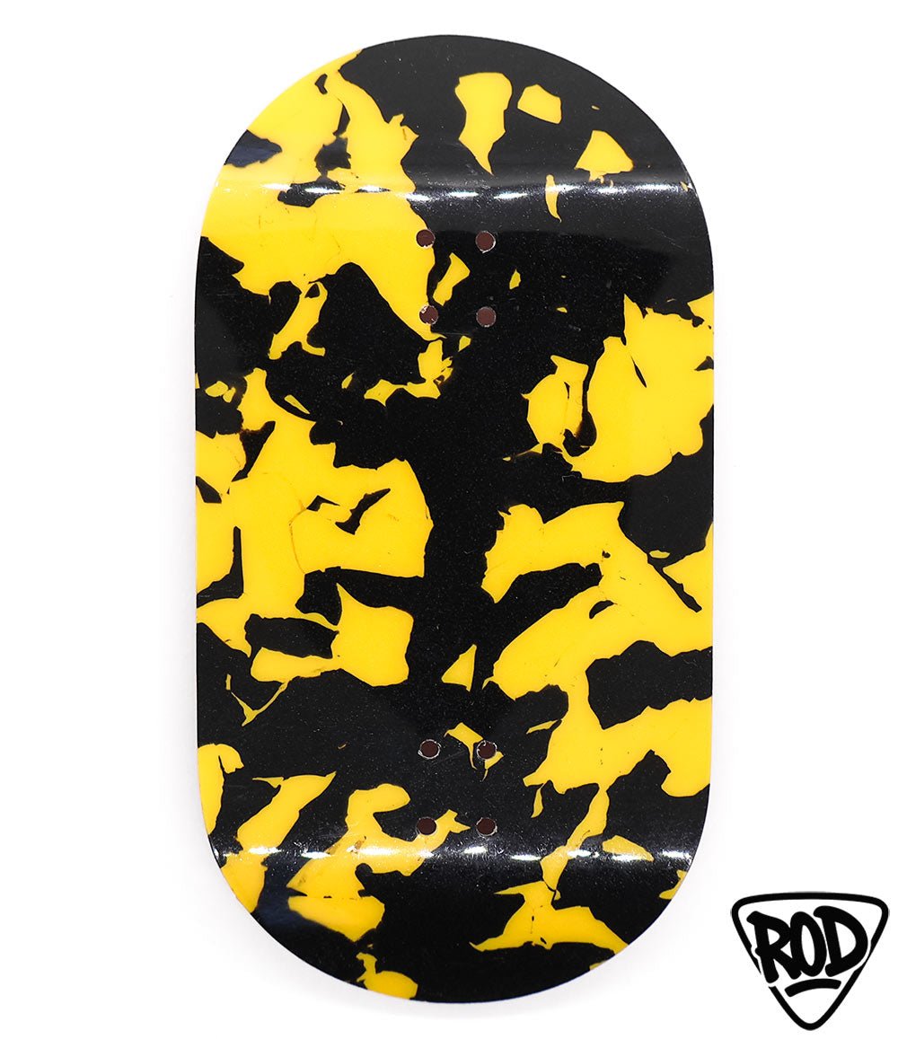 FingerRod Black-Yellow Fingerboard Deck 50mm - Caramel Fingerboards - Fingerboard store