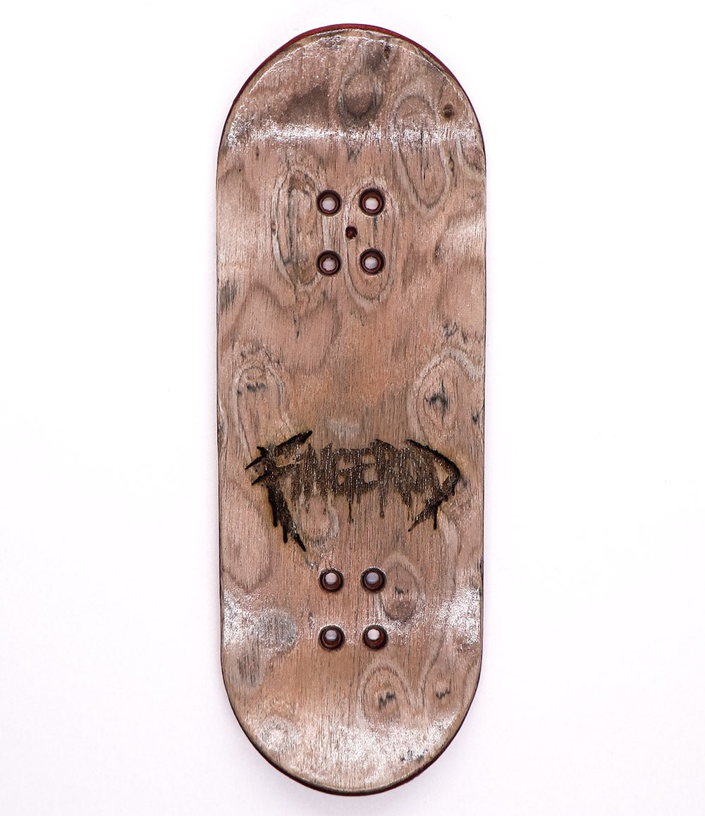 FingerRod Graffiti Fingerboard Deck 34mm - Caramel Fingerboards - Fingerboard store
