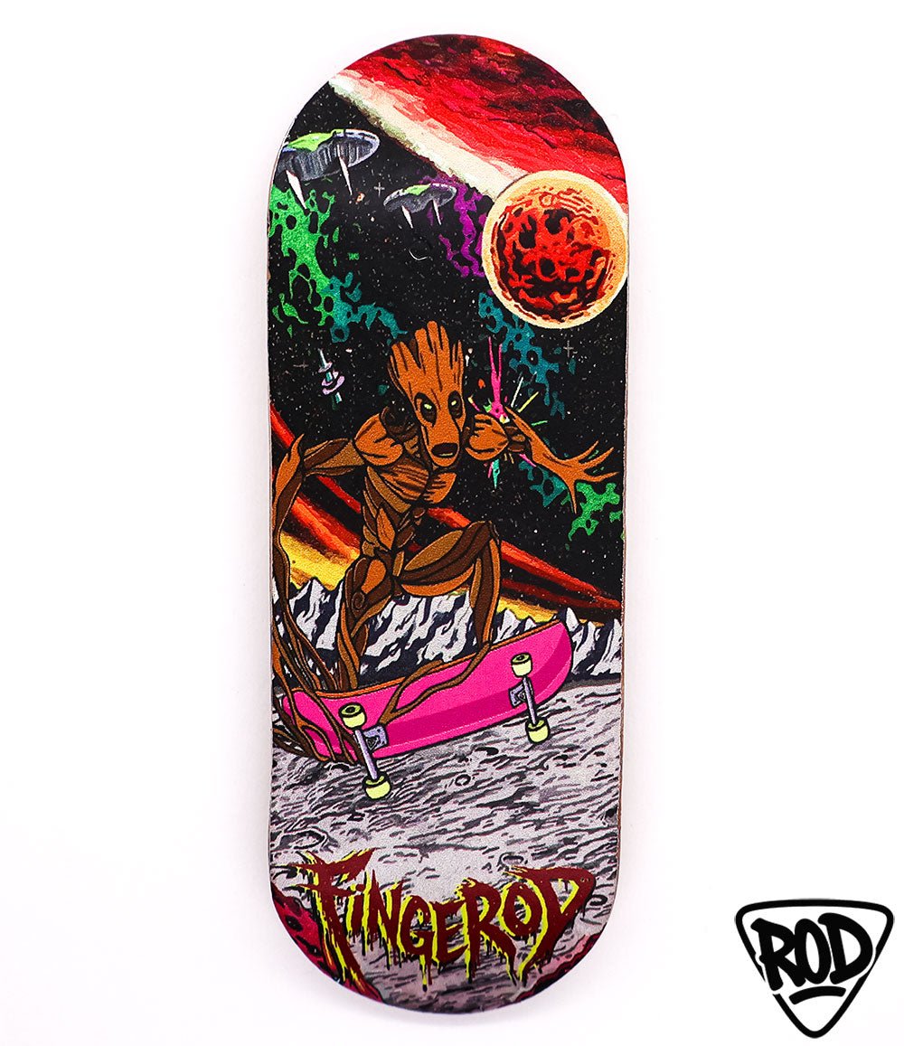FingerRod I Am Shred Fingerboard deck 33mm - Caramel Fingerboards - Fingerboard store