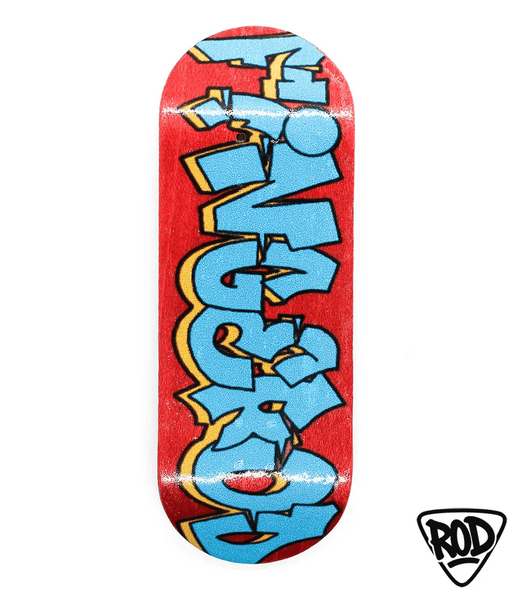 FingerRod Red Fingerboard Deck 33mm - Caramel Fingerboards - Fingerboard store