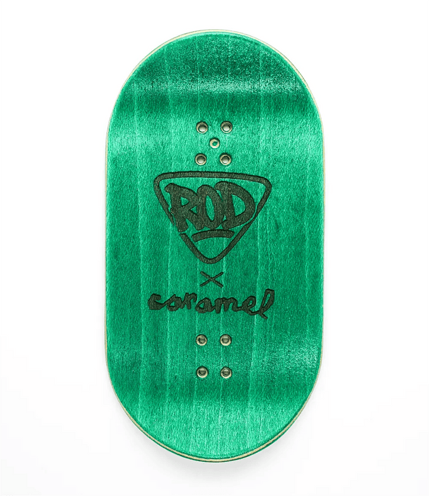 FingerRod x Caramel Black - Yellow Popsicle Deck 50mm - Caramel Fingerboards - Fingerboard store