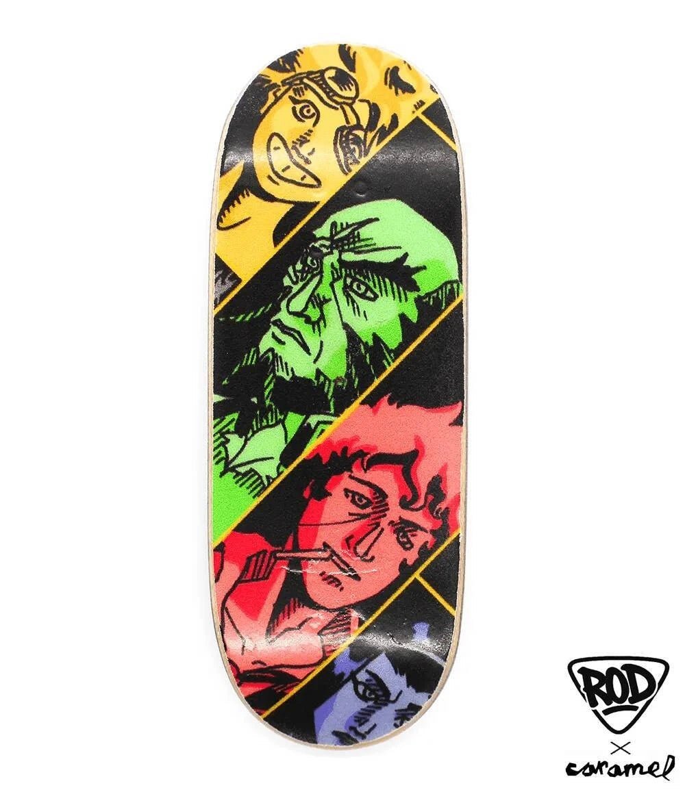 FingerRod x Caramel Cowboy Bebop Fingerboard Deck 33mm - Caramel Fingerboards - Fingerboard store