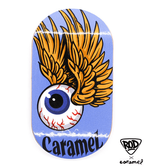 FingerRod x Caramel Eye Fingerboard Deck 50mm - Caramel Fingerboards - Fingerboard store