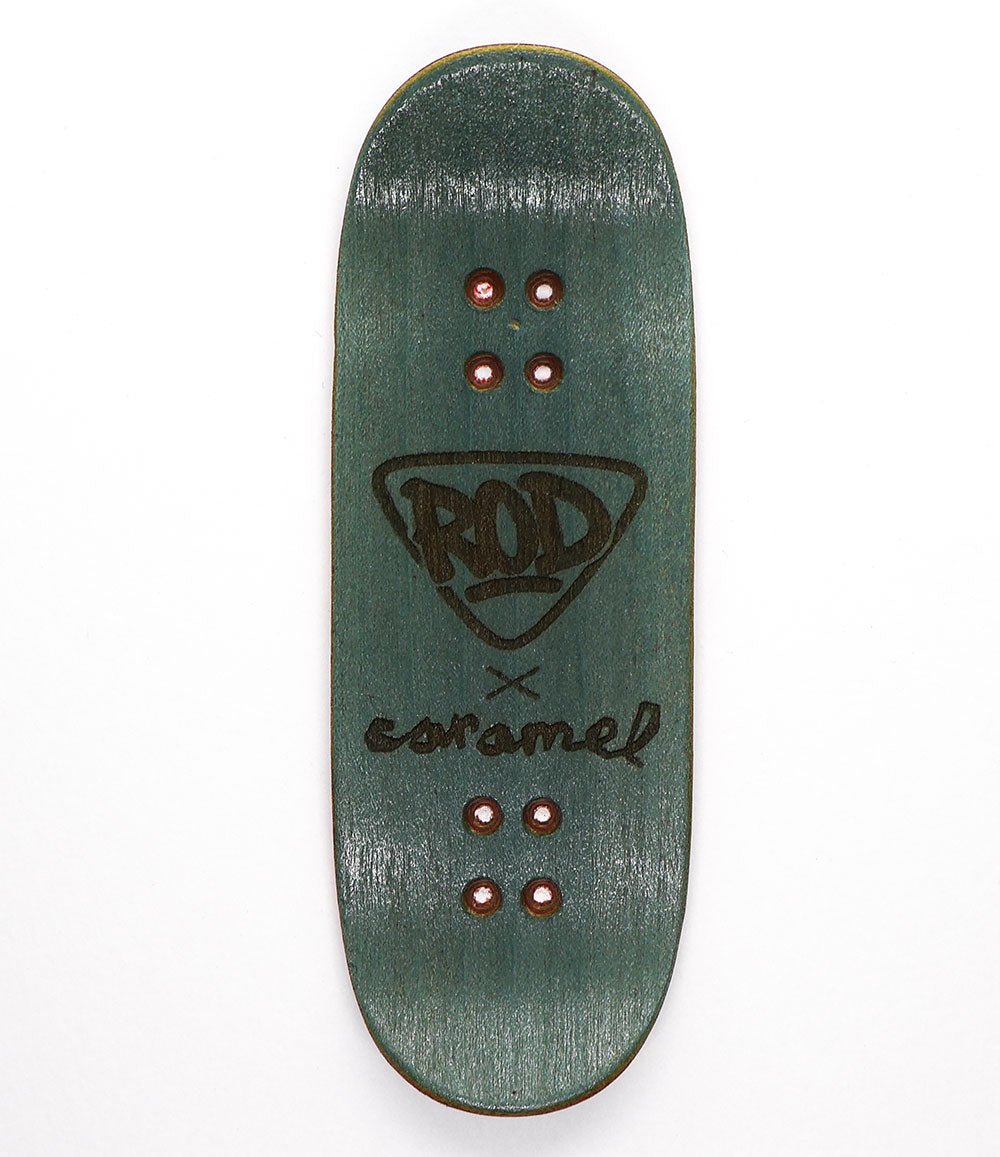 FingerRod x Caramel Fire Fingerboard Deck 33mm - Caramel Fingerboards - Fingerboard store