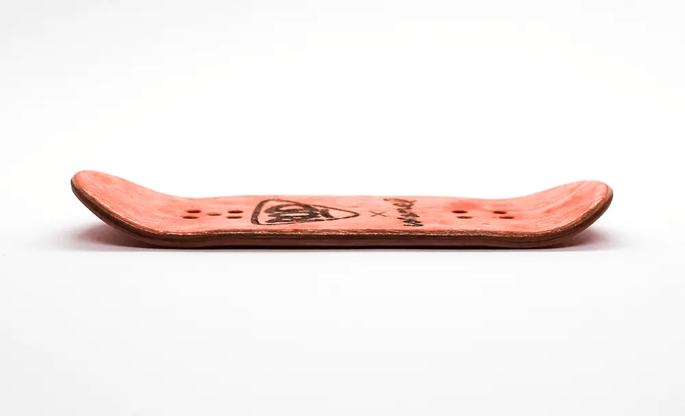 FingerRod x Caramel Pink Fingerboard Deck 33mm - Caramel Fingerboards - Fingerboard store