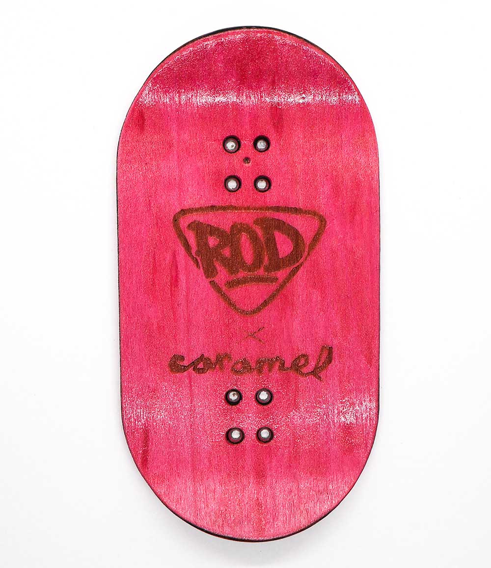 FingerRod x Caramel Ritual Fingerboard Deck 50mm - Caramel Fingerboards - Fingerboard store