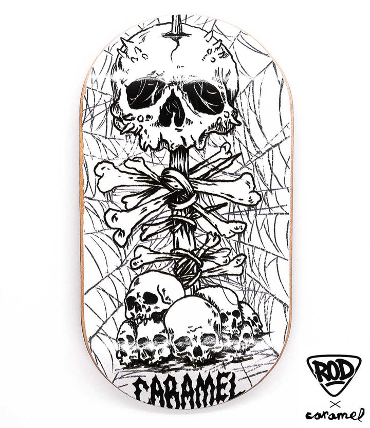 FingerRod x Caramel Ritual Fingerboard Deck 50mm - Caramel Fingerboards - Fingerboard store