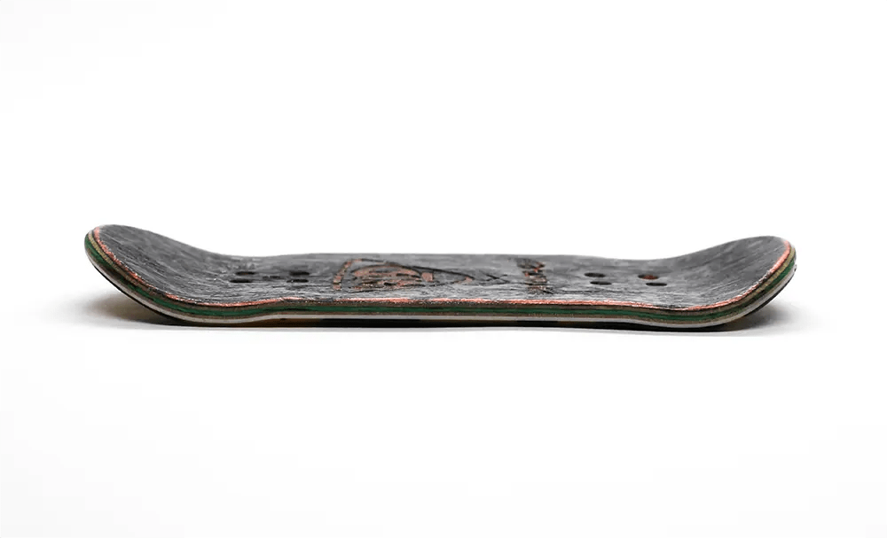 FingerRod x Caramel Yellow - Black Popsicle Deck 33mm - Caramel Fingerboards - Fingerboard store