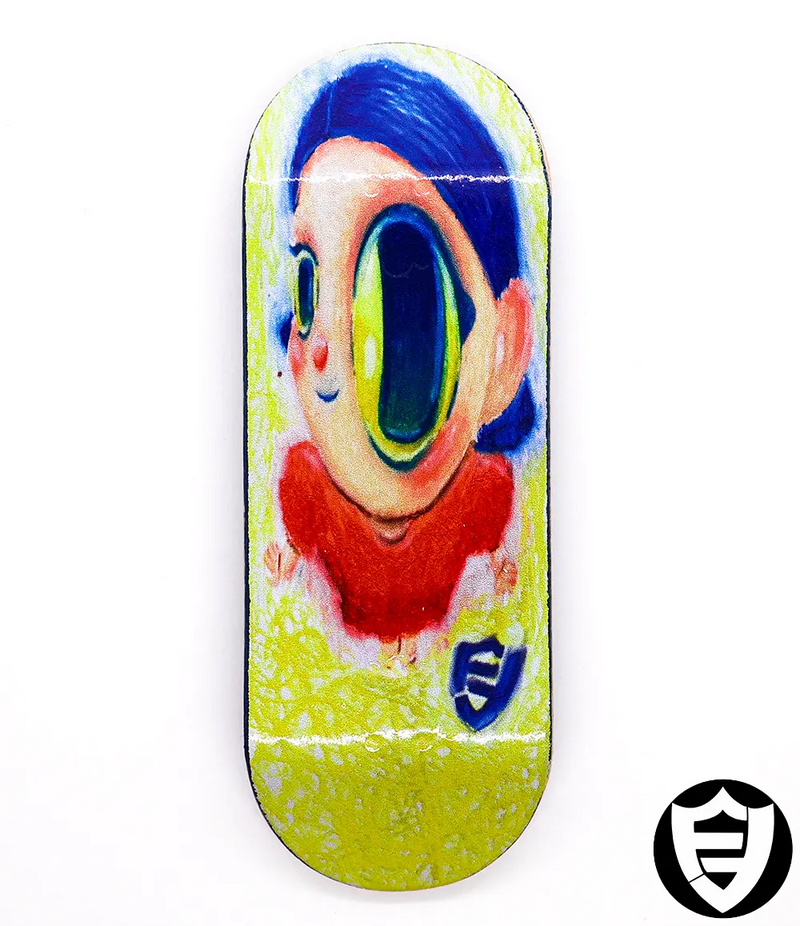 FlatFace x Cowply Big Eye Real Wear Deck G16 33.6mm - Caramel Fingerboards - Fingerboard store