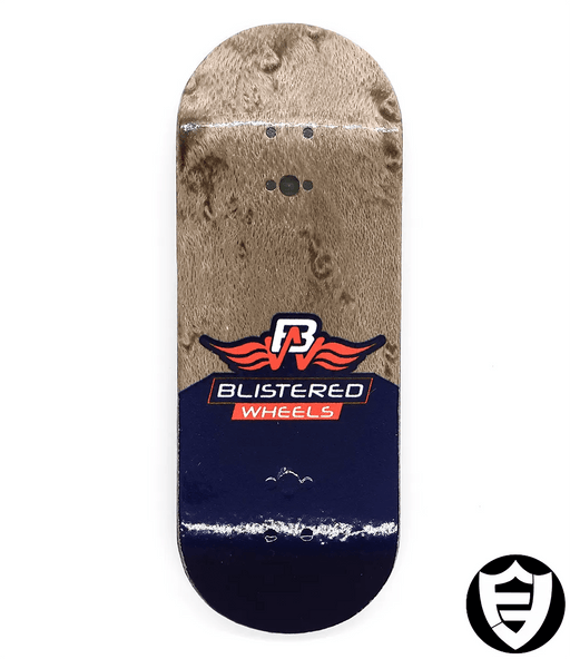 FlatFace X Cowply Grey Grain Blistered G16 33.6mm - Caramel Fingerboards - Fingerboard store
