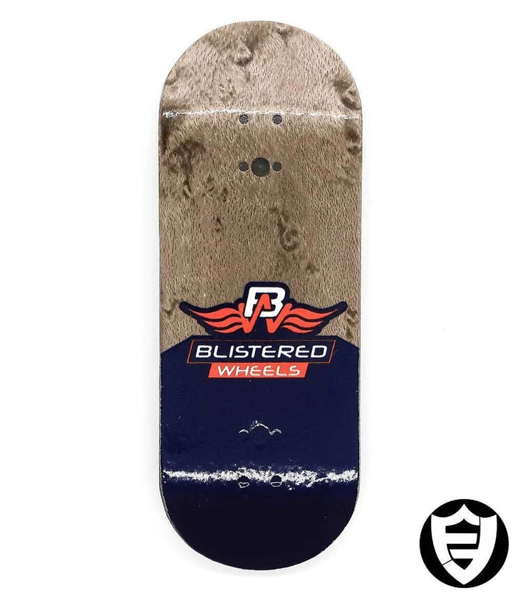 FlatFace X Cowply Grey Grain Blistered G16 33.6mm - Caramel Fingerboards - Fingerboard store